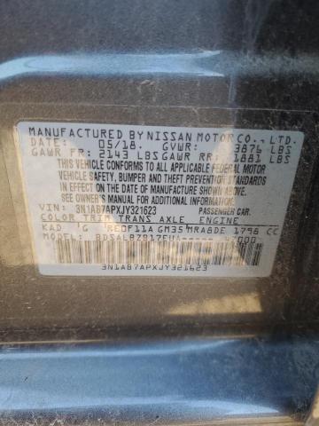 3N1AB7APXJY321623 - 2018 NISSAN SENTRA S GRAY photo 13