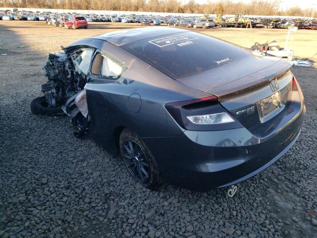 2HGFG3B51DH521392 - 2013 HONDA CIVIC LX GRAY photo 2