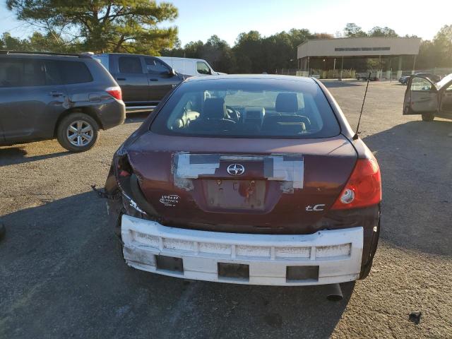 JTKDE177860123140 - 2006 TOYOTA SCION TC BURGUNDY photo 6