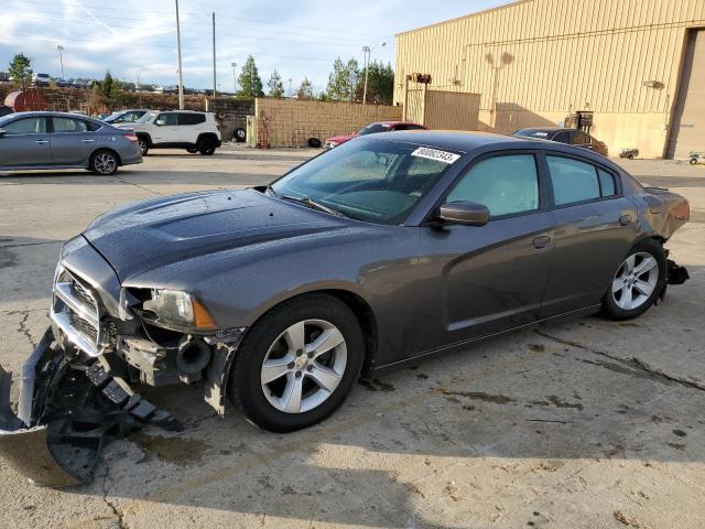 2C3CDXBG9DH638919 - 2013 DODGE CHARGER SE GRAY photo 1