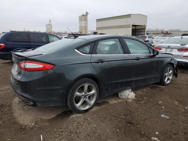 3FA6P0T96FR254598 - 2015 FORD FUSION SE GREEN photo 3