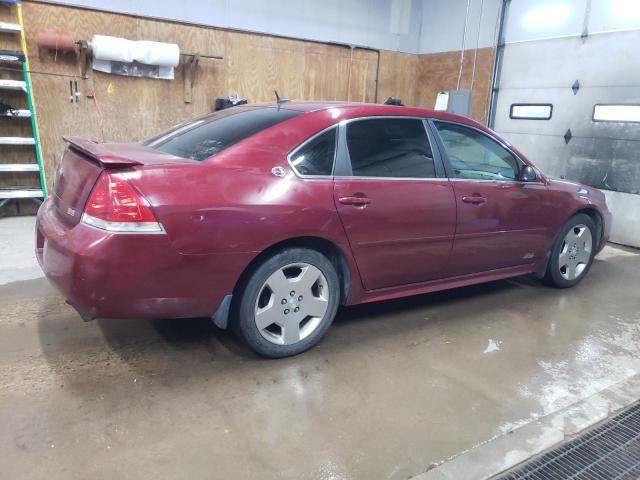 2G1WD57C391185229 - 2009 CHEVROLET IMPALA SS RED photo 3