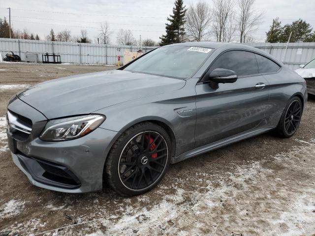 WDDWJ8HB9JF729632 - 2018 MERCEDES-BENZ C 63 AMG-S GRAY photo 1