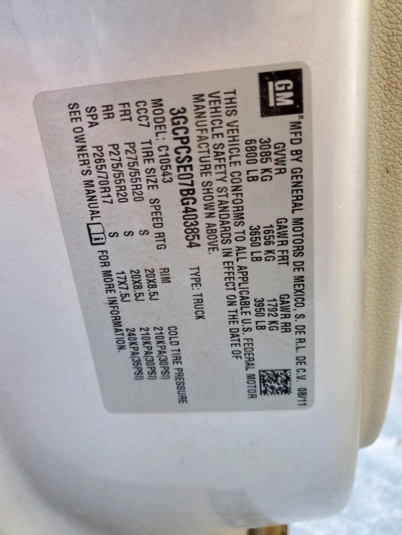 3GCPCSE07BG403854 - 2011 CHEVROLET SILVERADO C1500 LT GRAY photo 13