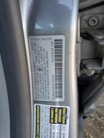 WVWMD63B04P048908 - 2004 VOLKSWAGEN PASSAT GL GRAY photo 13