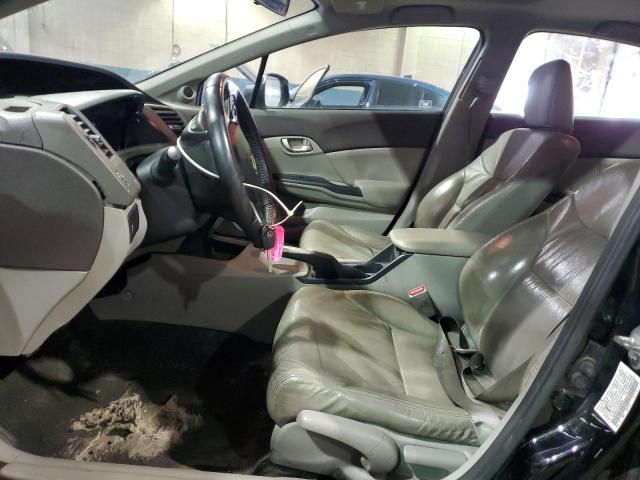 19XFB2F91CE004639 - 2012 HONDA CIVIC EXL შავი ფოტო 7