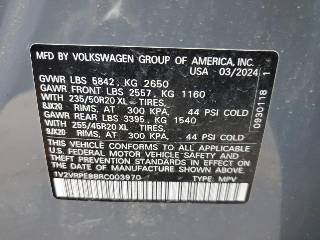 1V2VRPE88RC003970 - 2024 VOLKSWAGEN ID.4 PRO S GRAY photo 13