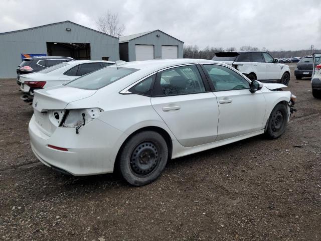 2HGFE2F25NH100860 - 2022 HONDA CIVIC LX WHITE photo 3