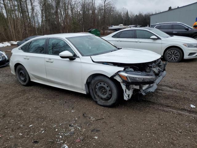 2HGFE2F25NH100860 - 2022 HONDA CIVIC LX WHITE photo 4