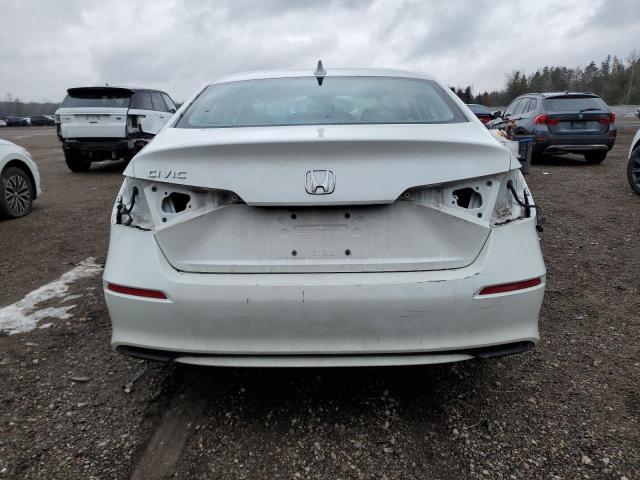 2HGFE2F25NH100860 - 2022 HONDA CIVIC LX WHITE photo 6