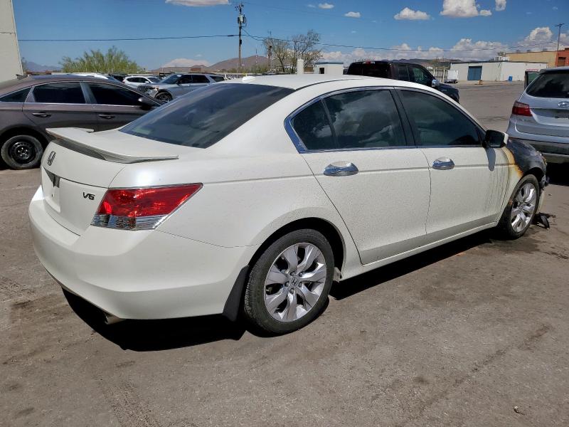 1HGCP36868A031560 - 2008 HONDA ACCORD EXL WHITE photo 3