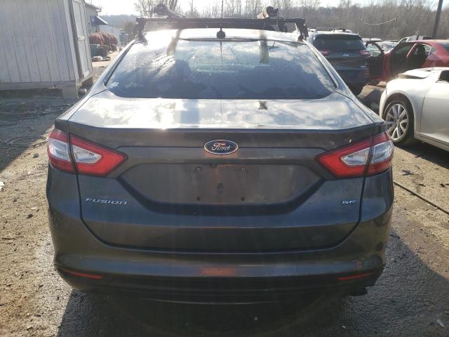 3FA6P0H74FR158833 - 2015 FORD FUSION SE GRAY photo 6