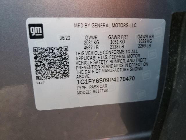 1G1FY6S09P4170470 - 2023 CHEVROLET BOLT EUV LT GRAY photo 12