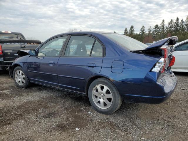 2HGES16893H919368 - 2003 HONDA CIVIC LX BLUE photo 2