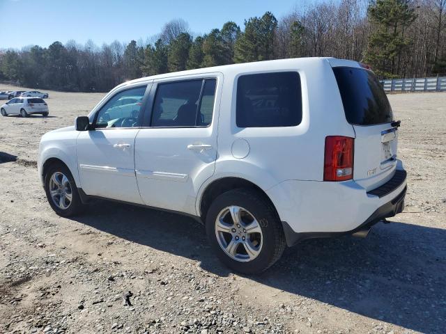 5FNYF3H57DB015055 - 2013 HONDA PILOT EXL WHITE photo 2