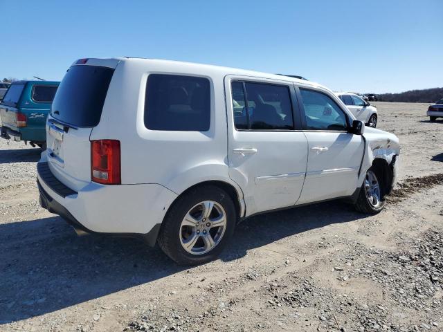 5FNYF3H57DB015055 - 2013 HONDA PILOT EXL WHITE photo 3