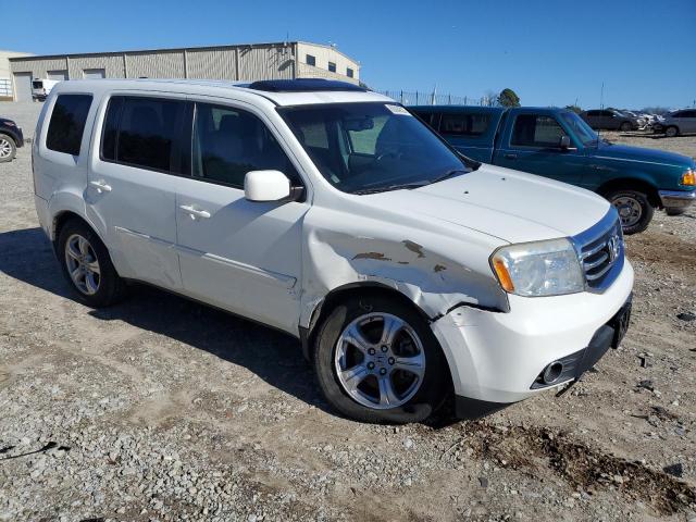 5FNYF3H57DB015055 - 2013 HONDA PILOT EXL WHITE photo 4