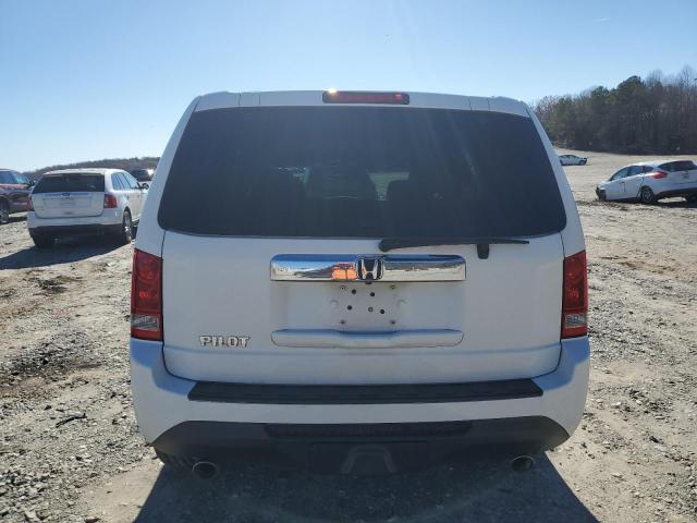 5FNYF3H57DB015055 - 2013 HONDA PILOT EXL WHITE photo 6