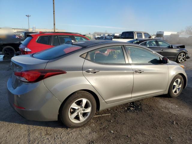 5NPDH4AE8EH492427 - 2014 HYUNDAI ELANTRA SE GRAY photo 3