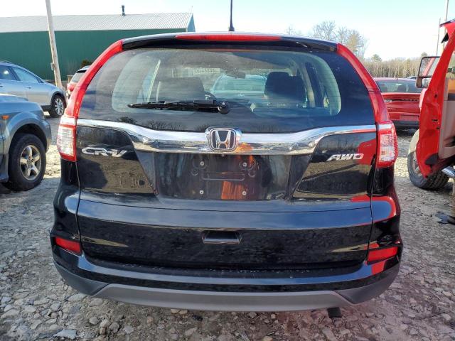 5J6RM4H37FL090315 - 2015 HONDA CR-V LX BLACK photo 6