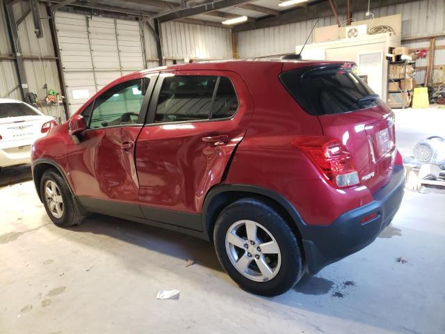 KL7CJPSB0FB162979 - 2015 CHEVROLET TRAX 1LS RED photo 2