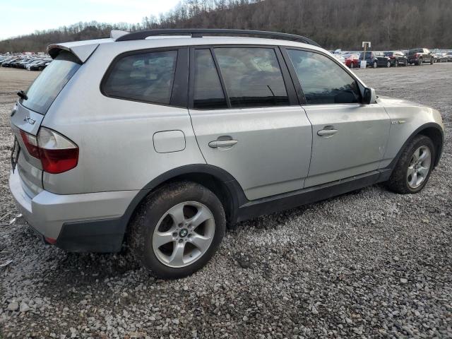 WBXPC93477WF01862 - 2007 BMW X3 3.0SI SILVER photo 3