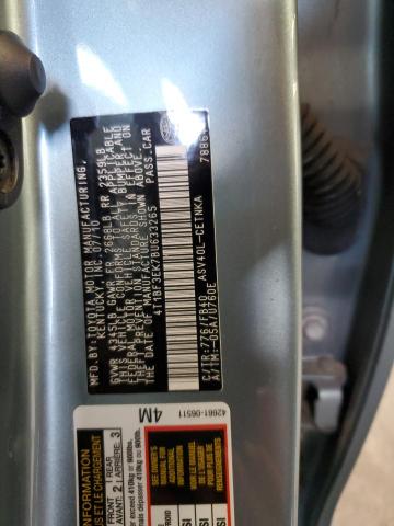 4T1BF3EK7BU633265 - 2011 TOYOTA CAMRY BASE TURQUOISE photo 12