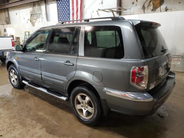 2HKYF18677H522413 - 2007 HONDA PILOT EXL GRAY photo 2