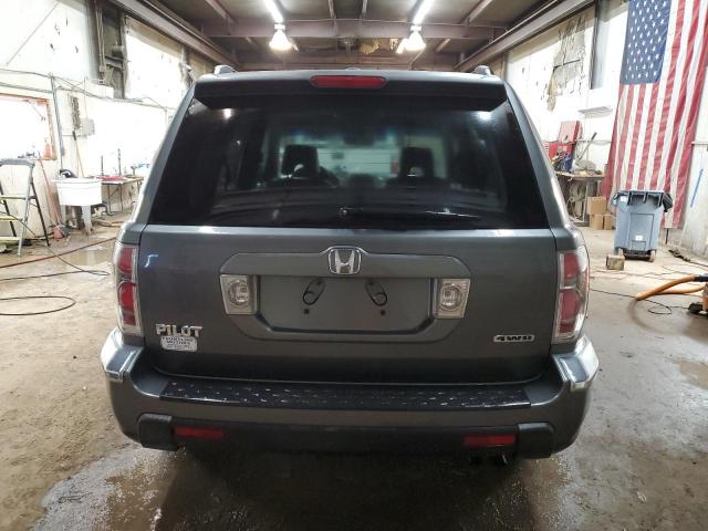 2HKYF18677H522413 - 2007 HONDA PILOT EXL GRAY photo 6