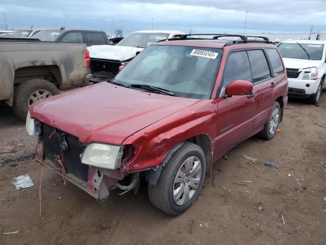 JF1SF65602H732730 - 2002 SUBARU FORESTER S RED photo 1