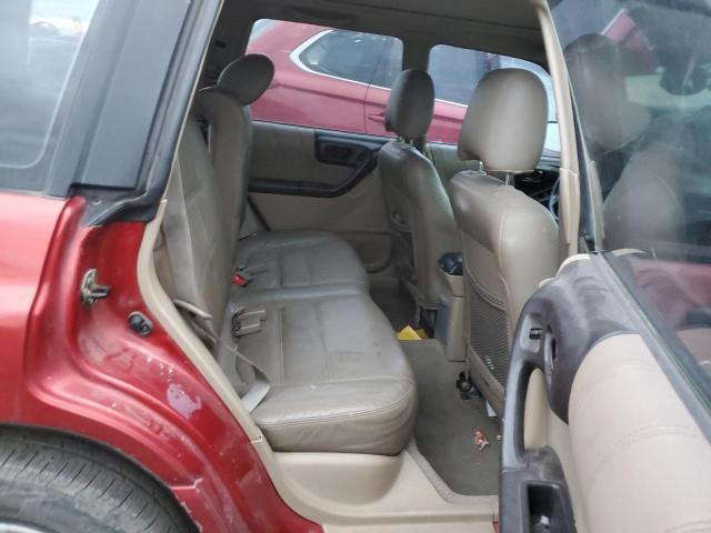 JF1SF65602H732730 - 2002 SUBARU FORESTER S RED photo 10