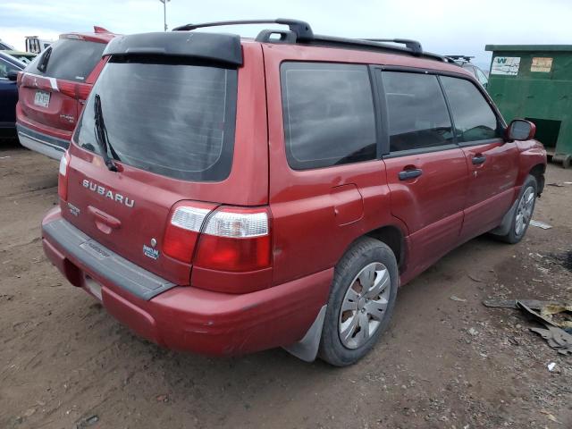 JF1SF65602H732730 - 2002 SUBARU FORESTER S RED photo 3