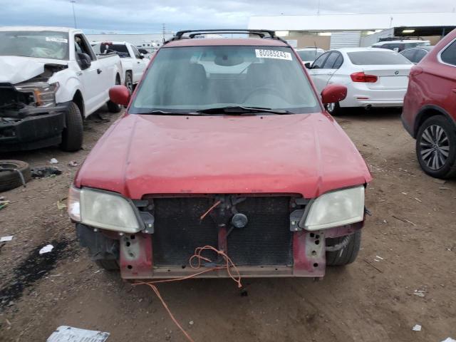 JF1SF65602H732730 - 2002 SUBARU FORESTER S RED photo 5