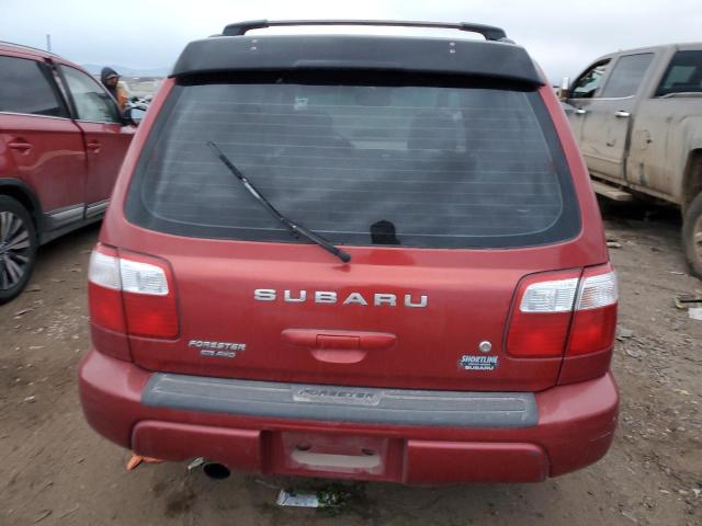 JF1SF65602H732730 - 2002 SUBARU FORESTER S წითელი ფოტო 6