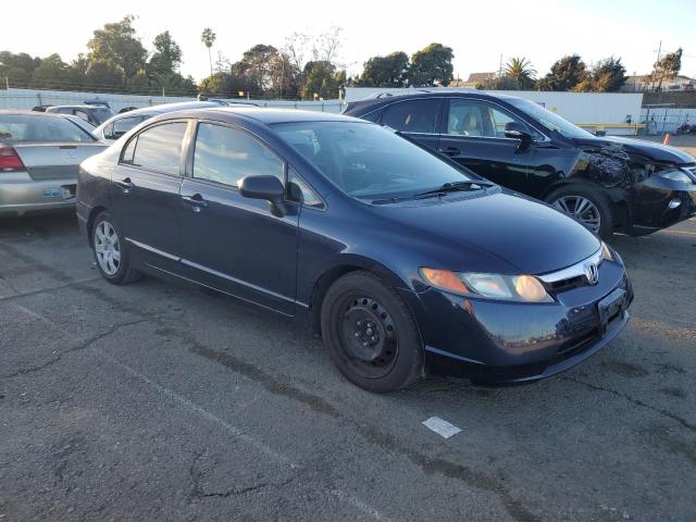 2HGFA16517H510123 - 2007 HONDA CIVIC LX BLUE photo 4