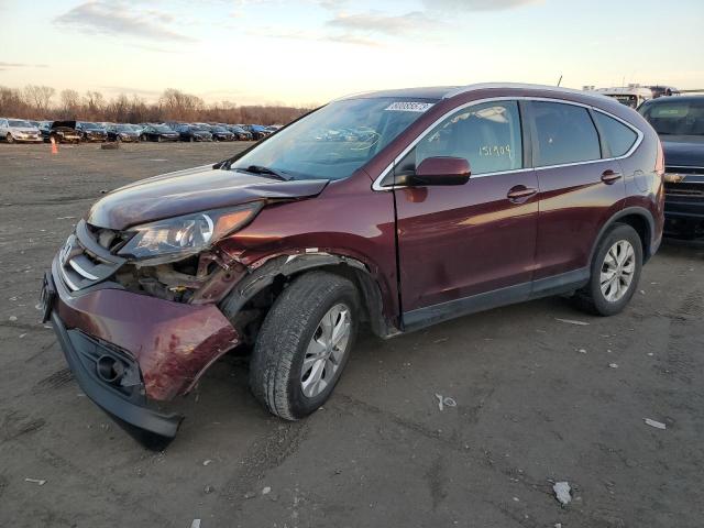 5J6RM4H72DL038672 - 2013 HONDA CR-V EXL BURGUNDY photo 1