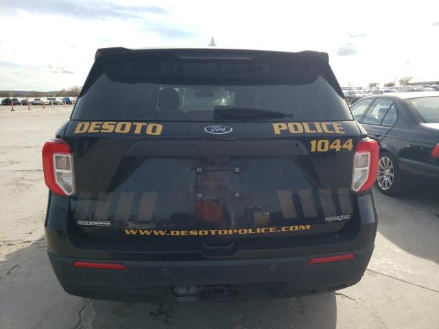 1FM5K8ABXNGA28574 - 2022 FORD EXPLORER POLICE INTERCEPTOR BLACK photo 6