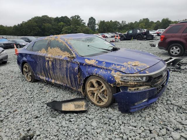 1HGCV1F33JA253364 - 2018 HONDA ACCORD SPORT BLUE photo 4