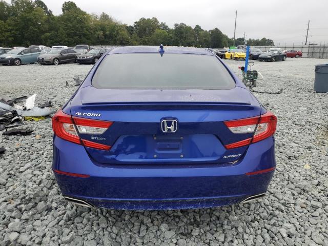 1HGCV1F33JA253364 - 2018 HONDA ACCORD SPORT BLUE photo 6