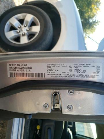 1C6RR6LG1MS540418 - 2021 RAM 1500 CLASS SLT 银色 照片 12