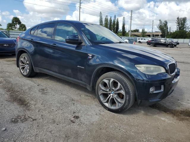 5UXFG2C51E0C45617 - 2014 BMW X6 XDRIVE35I BLUE photo 4