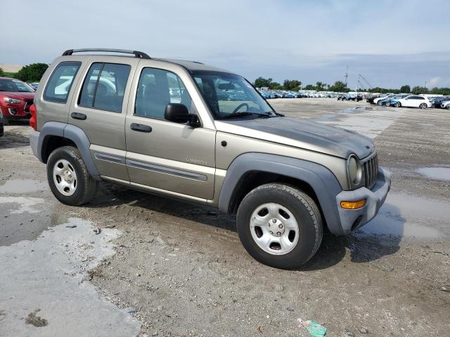1J4GK48K84W255028 - 2004 JEEP LIBERTY SPORT TAN photo 4