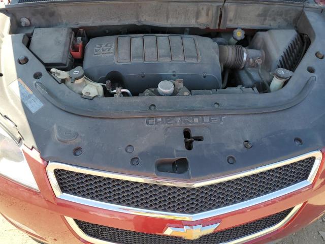 1GNKVJED0CJ106031 - 2012 CHEVROLET TRAVERSE LT 红色 照片 12