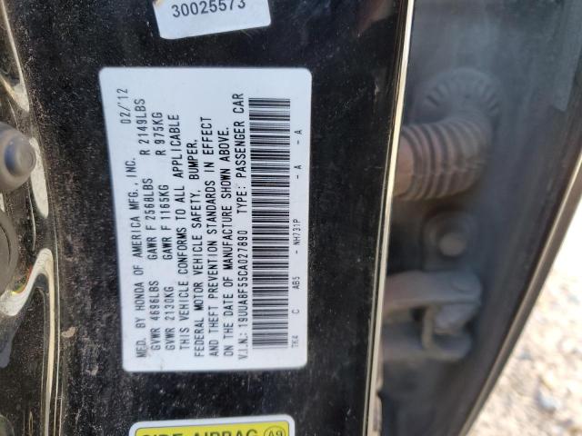 19UUA8F55CA027890 - 2012 ACURA TL BLACK photo 12