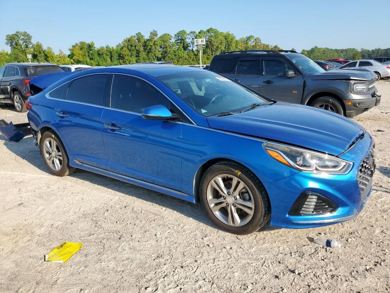 5NPE34AF4KH739658 - 2019 HYUNDAI SONATA LIMITED 蓝色 照片 4