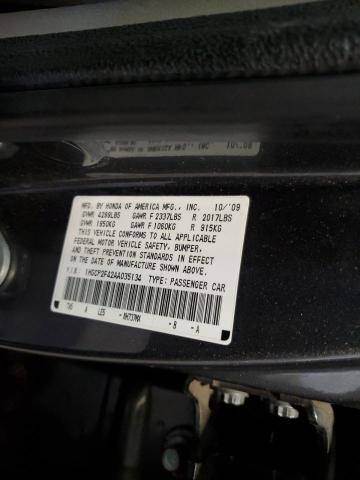 1HGCP2F42AA035134 - 2010 HONDA ACCORD LXP GRAY photo 13