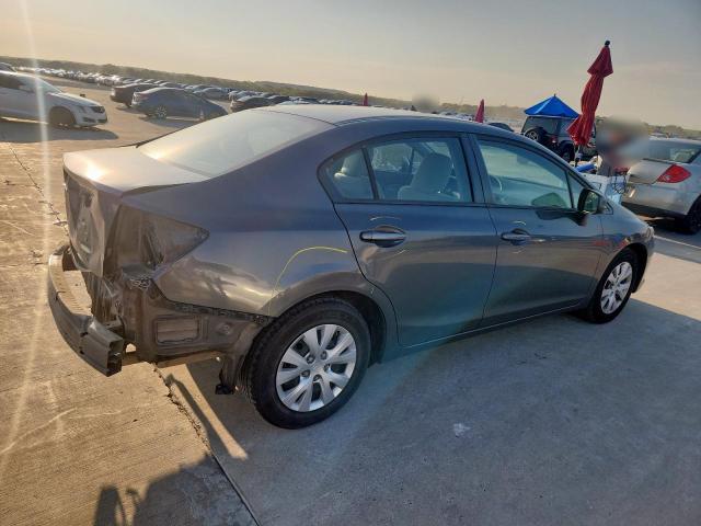 2HGFB2F59CH504602 - 2012 HONDA CIVIC LX GRAY photo 3