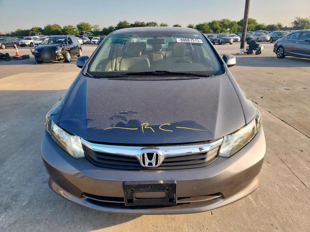 2HGFB2F59CH504602 - 2012 HONDA CIVIC LX GRAY photo 5