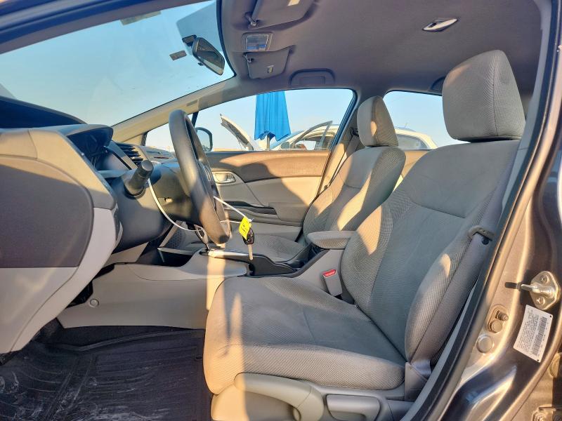 2HGFB2F59CH504602 - 2012 HONDA CIVIC LX GRAY photo 7