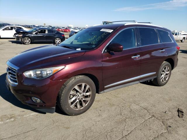 5N1AL0MM0EC547246 - 2014 INFINITI QX60 BURGUNDY photo 1